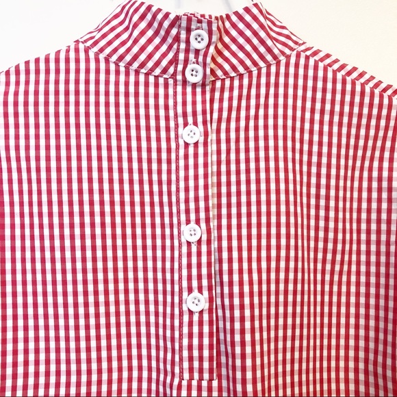 Haute Rogue: Gingham Choker Collar Blouse - Picture 4 of 6